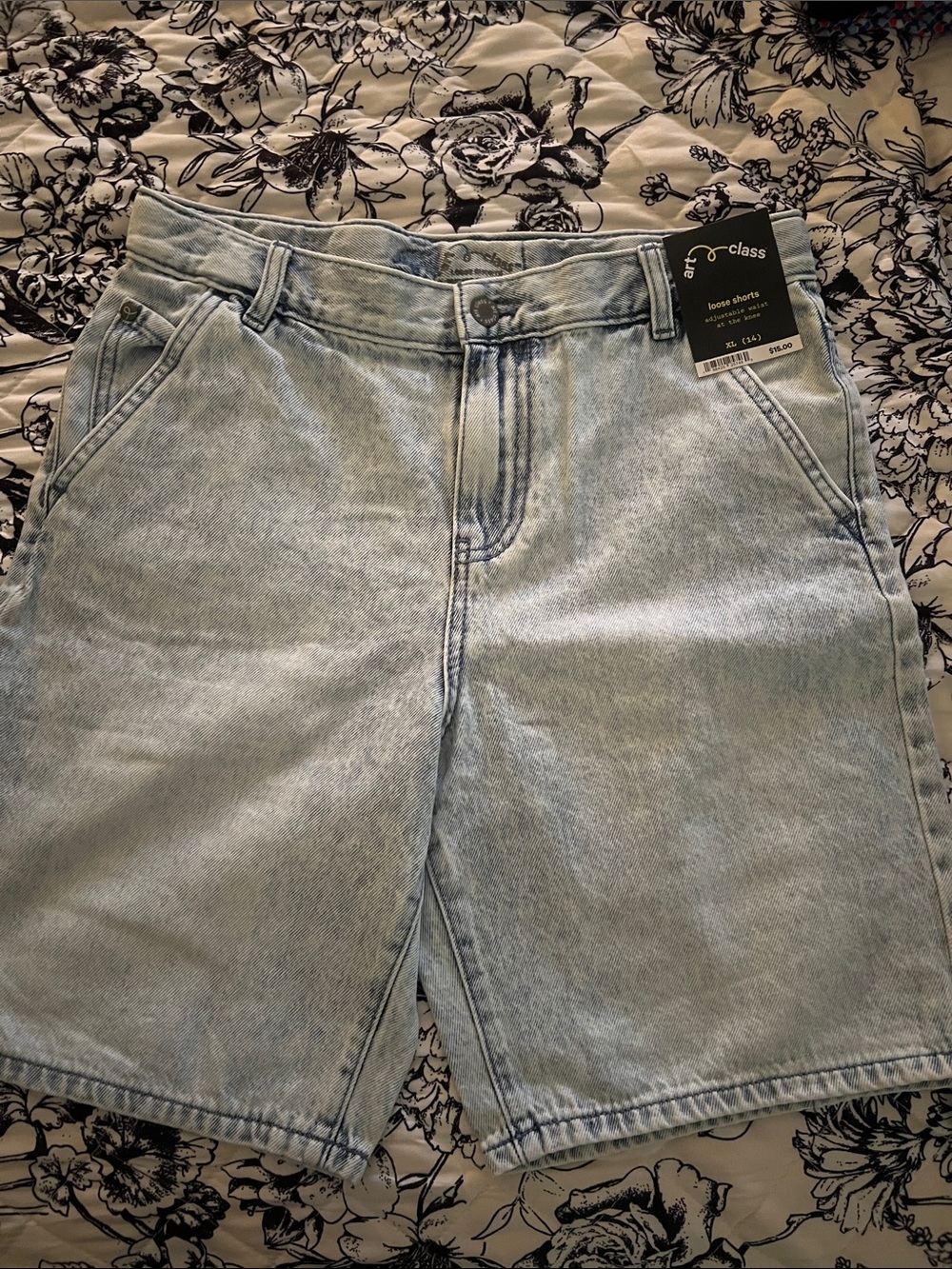 Light Wash Denim Shorts